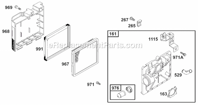 Page I Diagram and Parts List for 133702 0015 Briggs and Stratton Engine